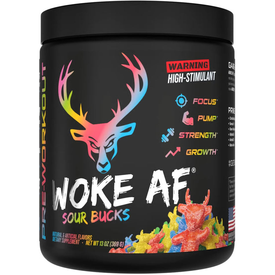 Bucked Up Woke AF Sour Bucks Pre-Workout Supplement 30 Servings