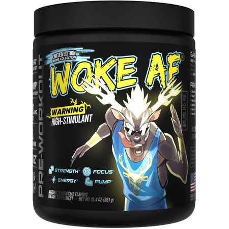 Bucked Up Woke AF Anime Yuza Peach Pre-Workout Supplement 30 Servings