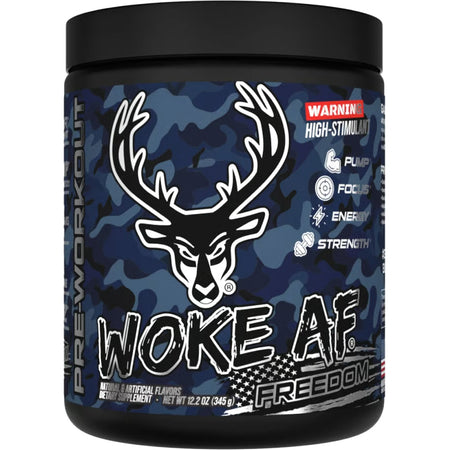 Bucked Up Woke AF Freedom Grape Pre-Workout Supplement 30 Servings