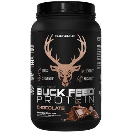 Bucked Up Buck Feed Whey Protein Chocolate Flavor 30 Servings