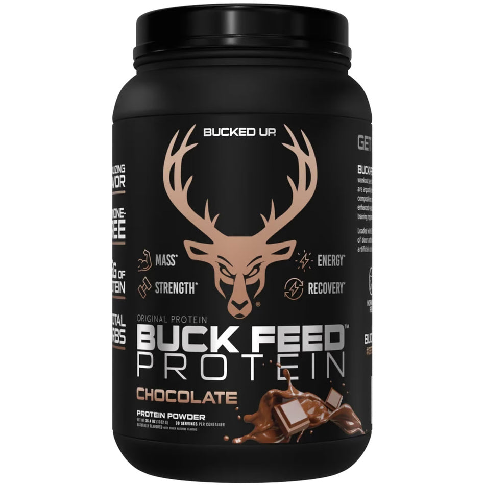 Bucked Up Buck Feed Whey Protein Chocolate Flavor 30 Servings
