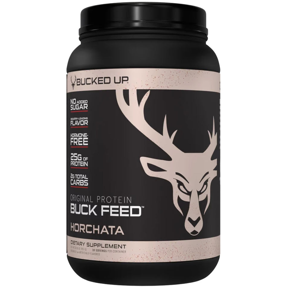 Bucked Up Buck Feed Whey Protein Horchata Flavor 30 Servings