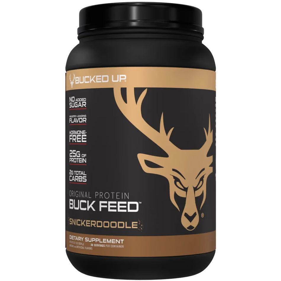 Bucked Up Buck Feed Whey Protein Snickerdoodle Flavor 30 Servings