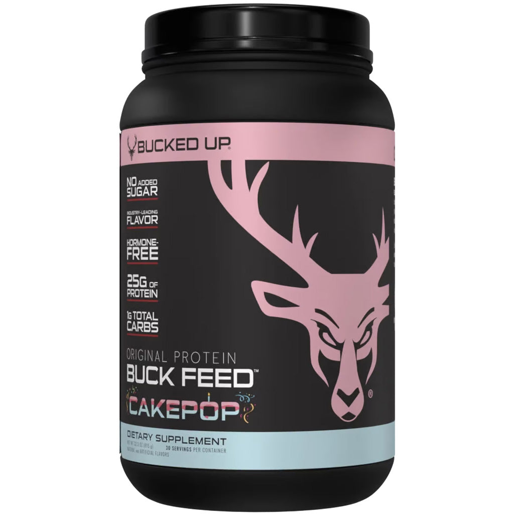 Bucked Up Buck Feed Whey Protein Cake Pop Flavor 30 Servings