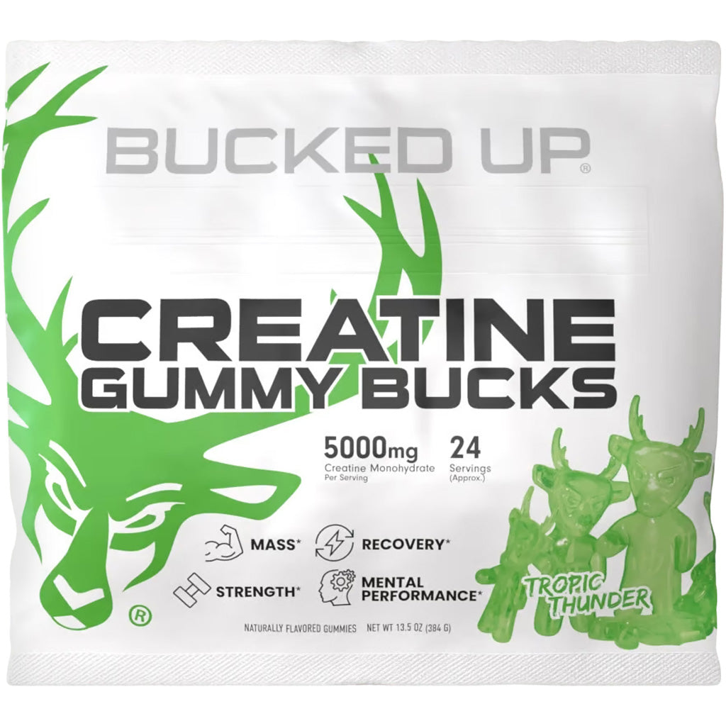 Bucked Up Creatine Monohydrate Gummies Tropic Thunder 24 Count