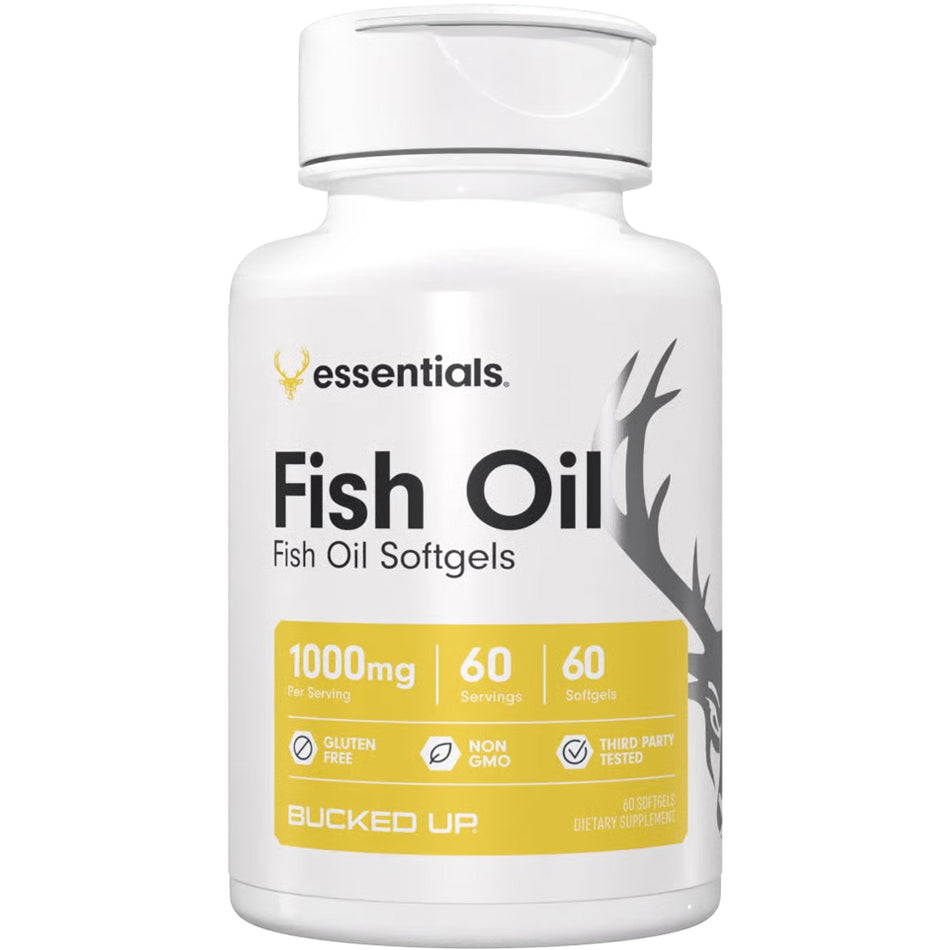 Bucked Up Omega-3 Fish Oil Supplement 60 Softgels