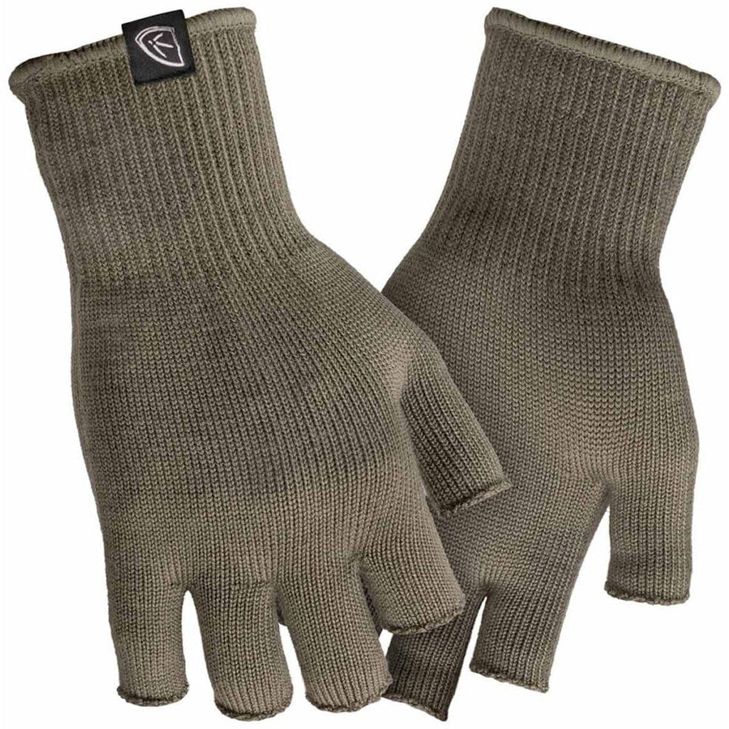 Blocker Finisher Merino Wool Fingerless Gloves Flint Large