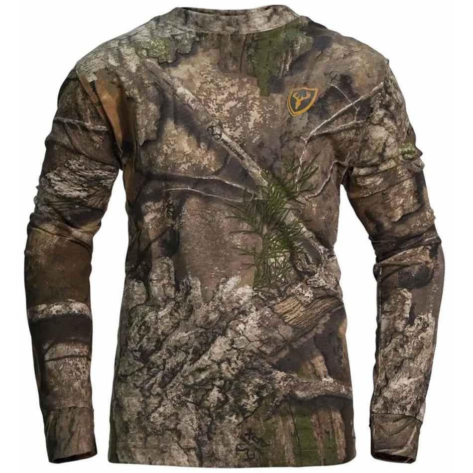 Blocker Youth Fused Cotton LS Hunting Shirt Realtree APX Youth Medium