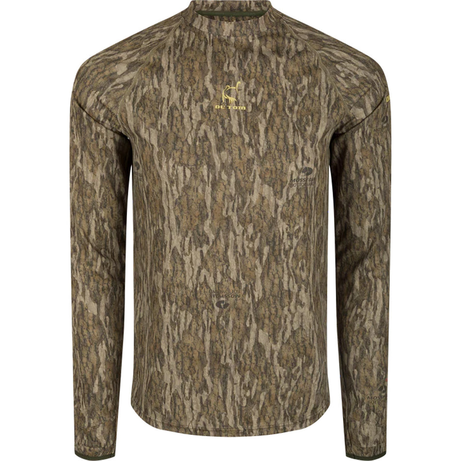 Drake Ol' Tom Mens Early Bird LS Insect Repellent Crew MO Bottomland Large