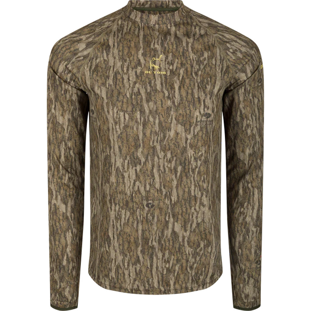 Drake Ol' Tom Mens Early Bird LS Insect Repellent Crew MO Bottomland XLarge