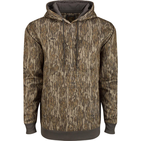 Drake Ol' Tom Back Eddy DWR Camo Hunting Hoodie MO Bottomland 2XLarge