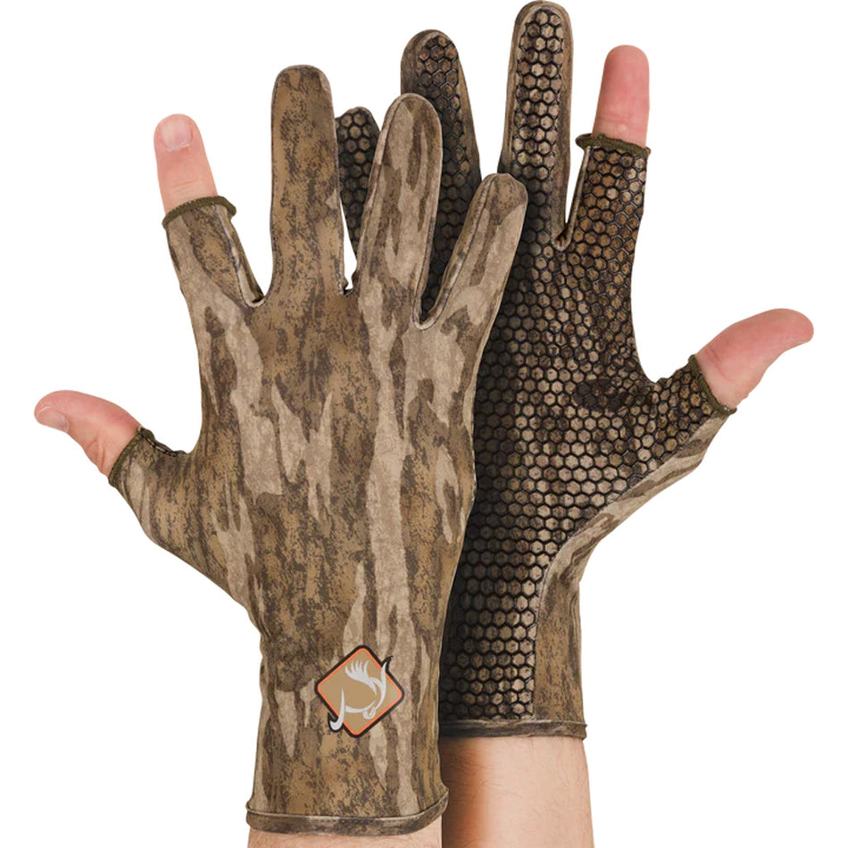 Drake Ol' Tom Stretch-Fit Turkey Hunting Gloves MO Bottomland Large/XL