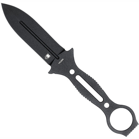 CobraTec Ringed Claymore Dagger Black Fixed Blade Knife