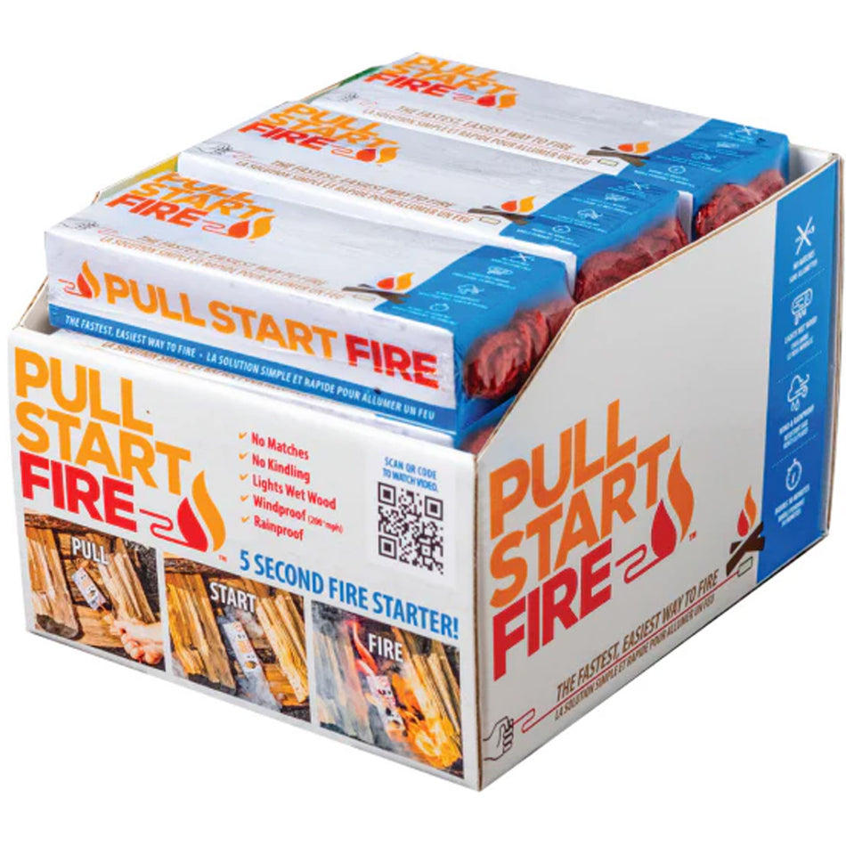 Pull Start Fire String Ignition Firestarter 12ct Counter Display PDQ