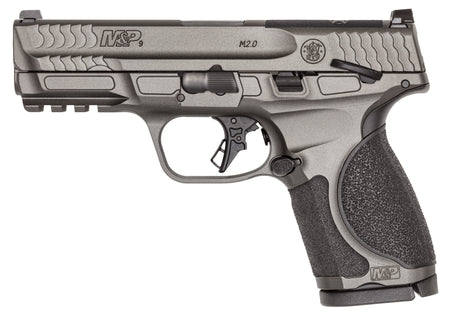 S&W M&P9 M2.0 Metal Compact 9mm 4" Optics Ready Thumb Safety 10-Round Pistol - Gray