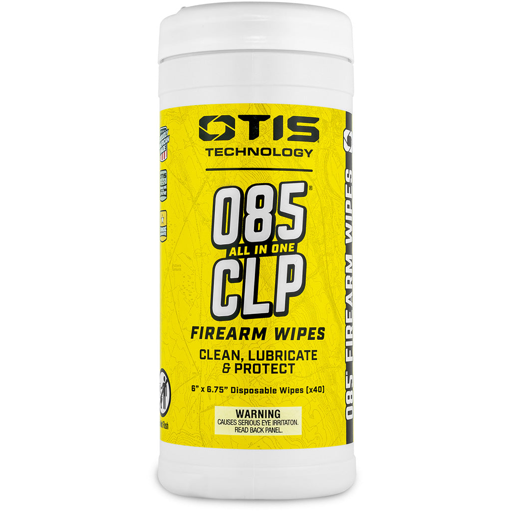 Otis Technology 085 CLP Firearm Cleaning Wipes 40 Count Canister
