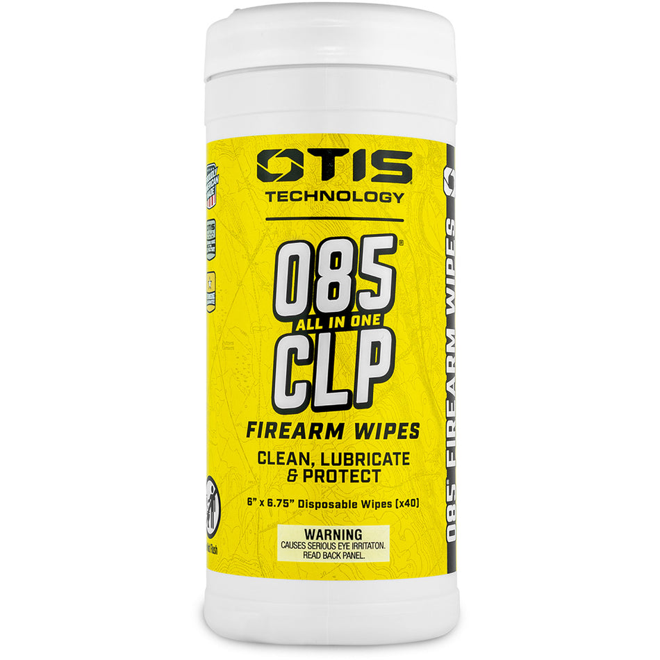 Otis Technology 085 CLP Firearm Cleaning Wipes 40 Count Canister