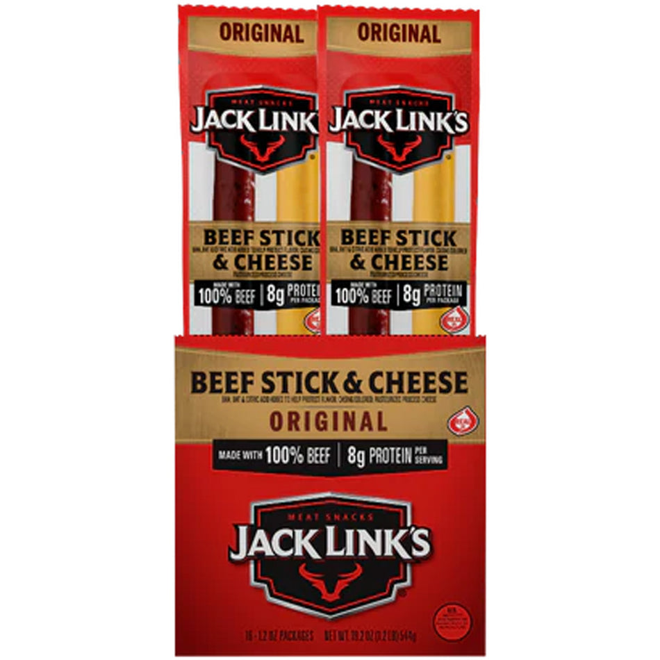 Jack Links Beef & Cheese Sticks 192ct (16 per case/12 cases)
