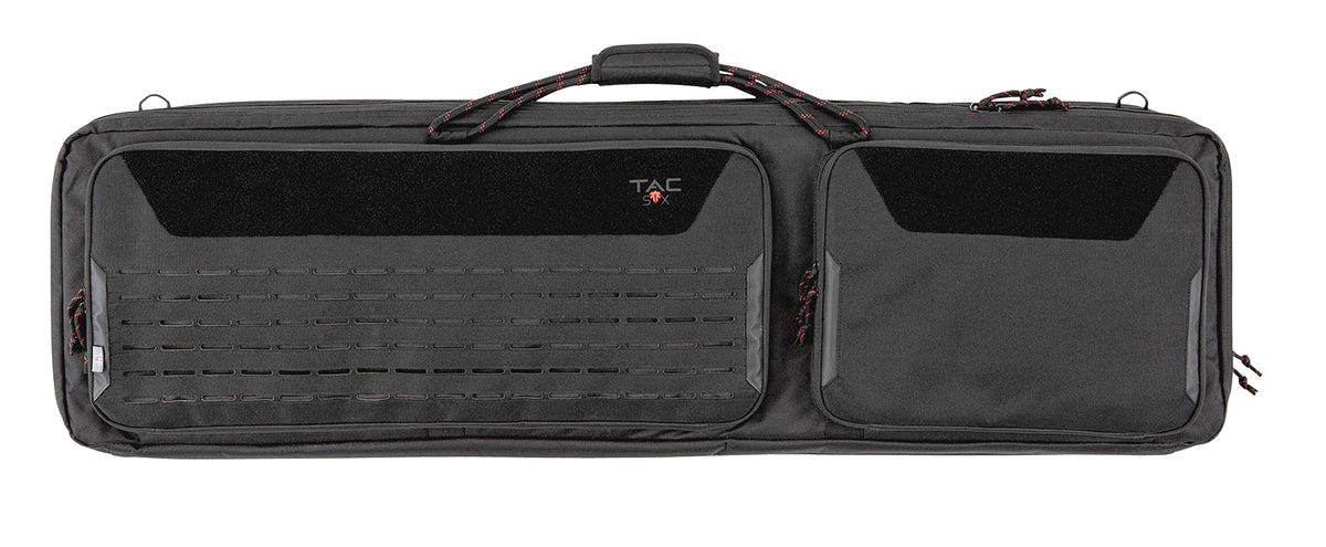 Tac Six Unit Dual Tactical Rifle Case 46 Inch Black 600D Polyester