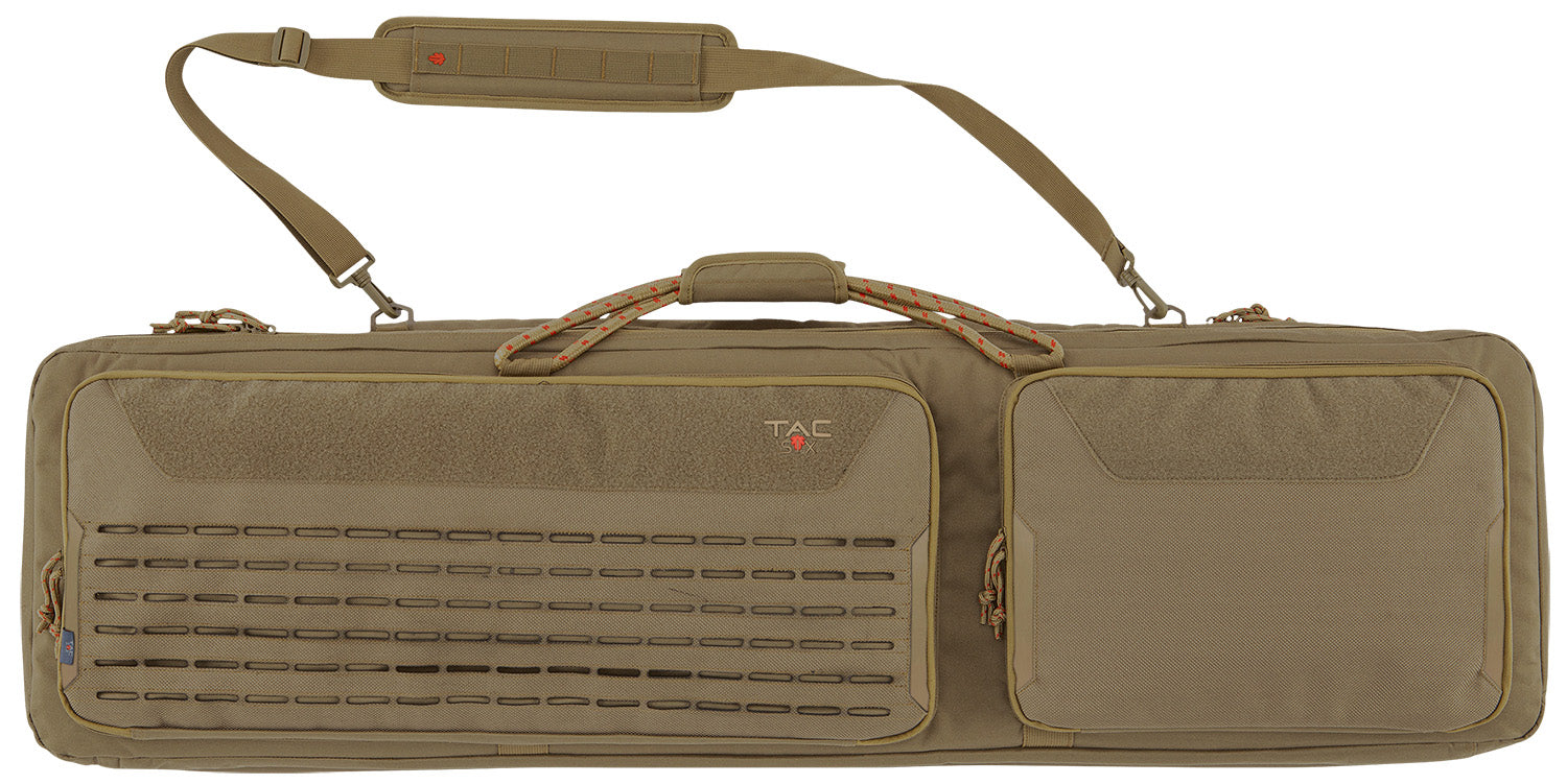 Tac Six Unit Dual Tactical Rifle Case 46 Inch Coyote 600D Polyester