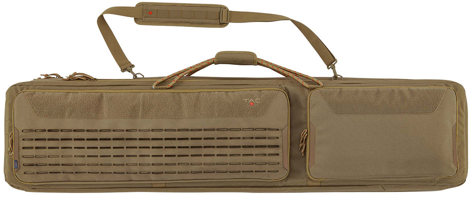 Tac Six Unit 2-Gun Tactical Case Coyote 600D Polyester with MOLLE