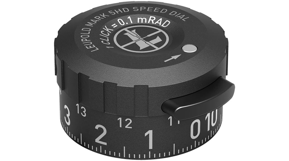 Leupold 182645 Mark 5 Competition Speed Dial Matte Black Zero Lock Elevation Knob
