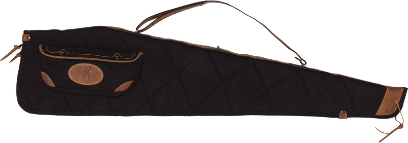 Browning 48" Scoped Lona Canvas Rifle Case Black/Brown Trim
