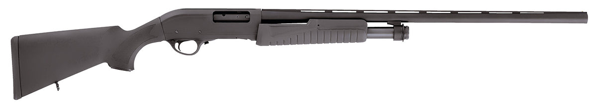 Escort HEFH20280501 Field Hunter 20 Gauge Pump Shotgun, 3" Chamber, 4+1, 28" Vent Rib Barrel, Black Synthetic Stock