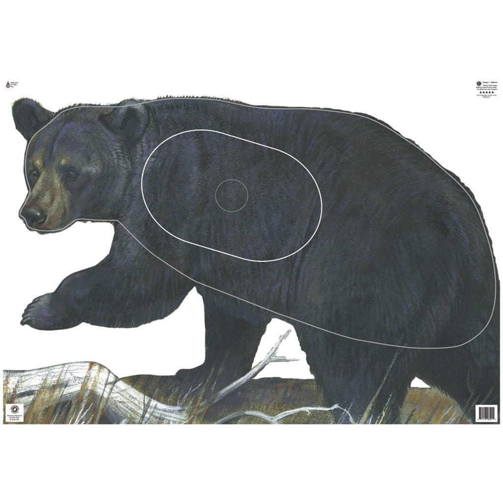 Maple Leaf NFAA Group 1 Bear Animal Round Target Face