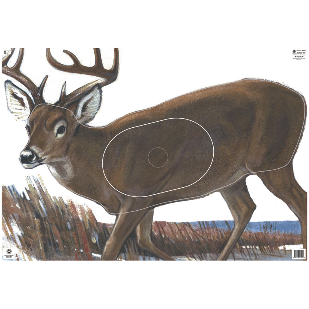 Maple Leaf NFAA Group 1 Deer Animal Round Target Face