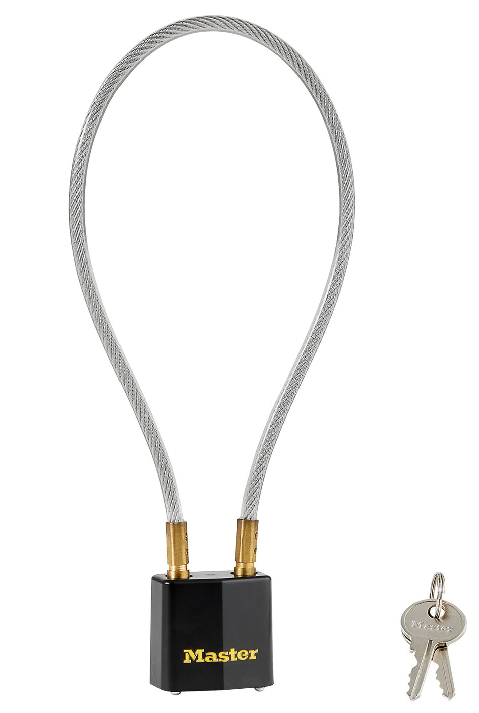 Master Lock 99DSPT 14" Black and Gold Steel Cable Gun Lock Keyed