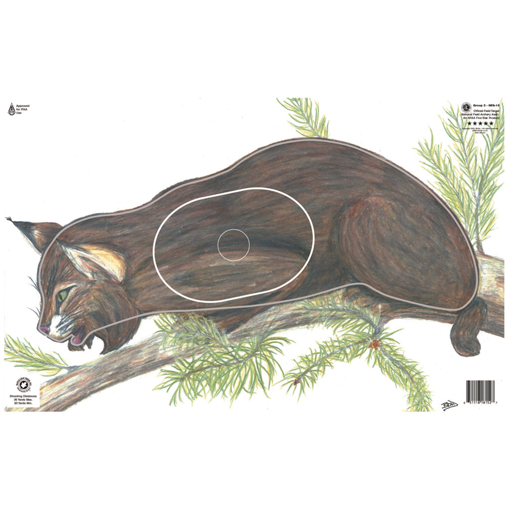 Maple Leaf NFAA Animal Round Group 3 Lynx Target