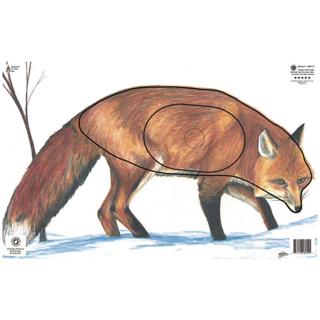 Maple Leaf NFAA Animal Round Group 3 Fox Target