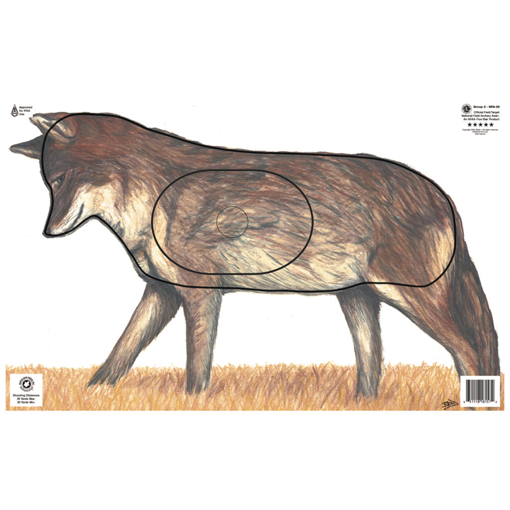 Maple Leaf NFAA Animal Round Group 3 Coyote Target