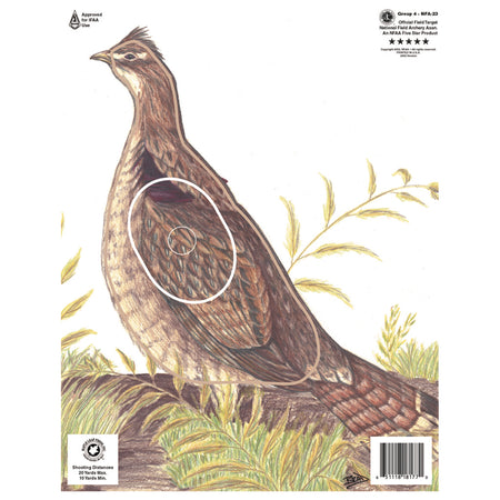 Maple Leaf NFAA Animal Round Group 4 Grouse Target