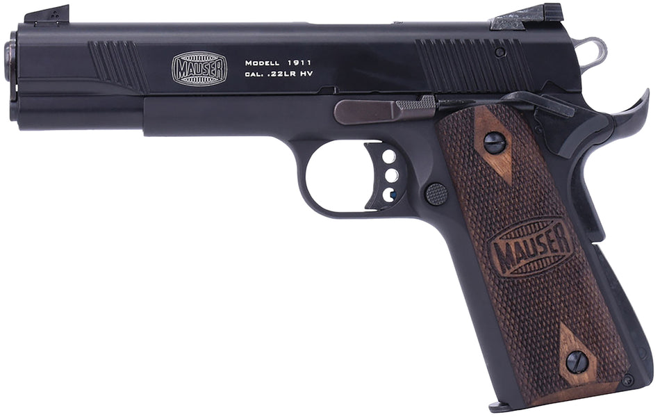 Mauser 1911 .22 LR Pistol, 5" Barrel, Walnut Grips, 10+1