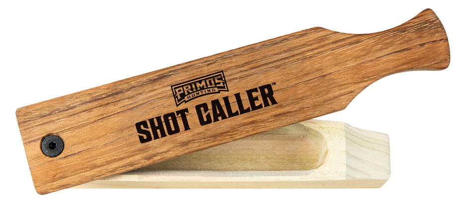 Primos Shot Caller One-Piece Turkey Box Call - Natural Wood