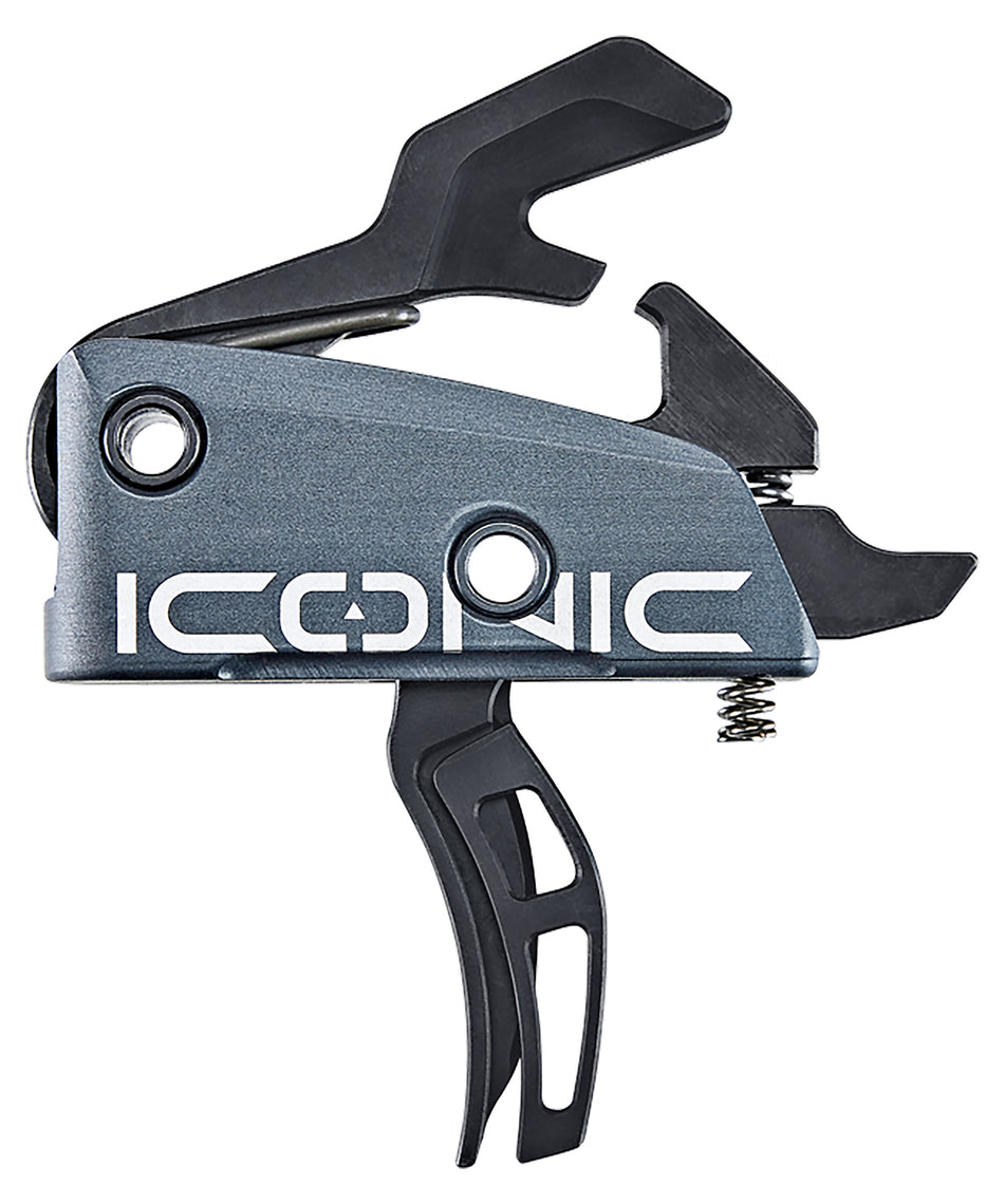 Rise Armament Iconic T22GRY Independent Two-Stage Curved Trigger 2 lb Pull Graphite Gray AR-15/AR-10