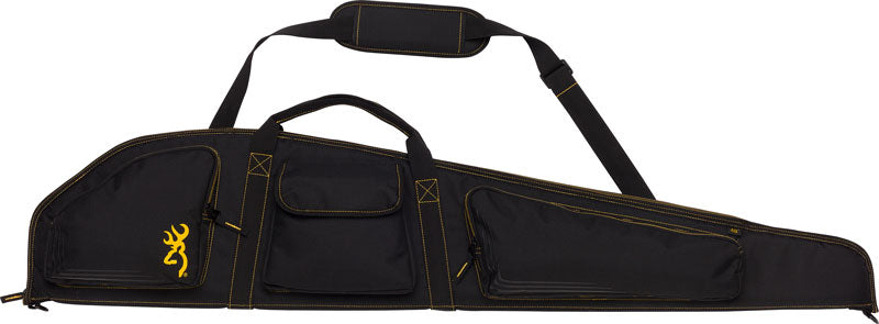 Browning Buckmark 50" Padded Rifle Case Black Gold Trim with Strap