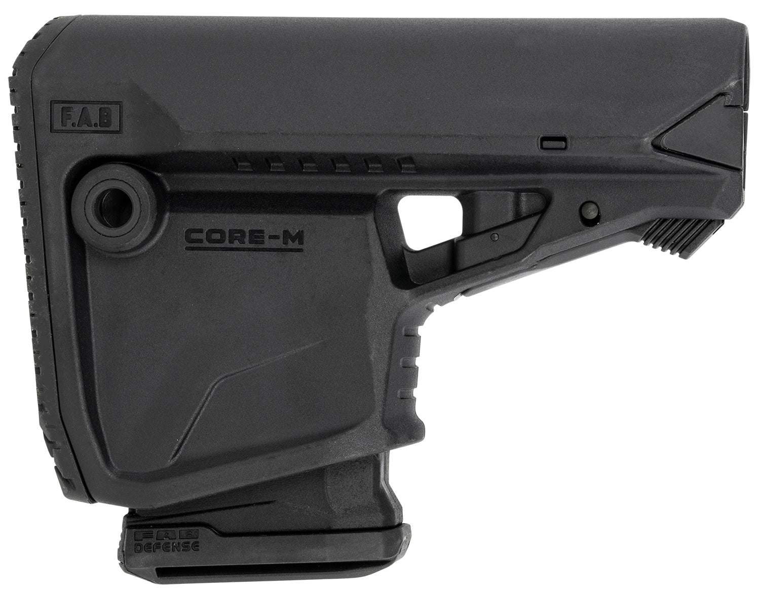 FAB Defense GL-Core Survival Buttstock Black - Integrated AR-Platform Magazine Carrier, Mil-Spec & Commercial Tube Compatible