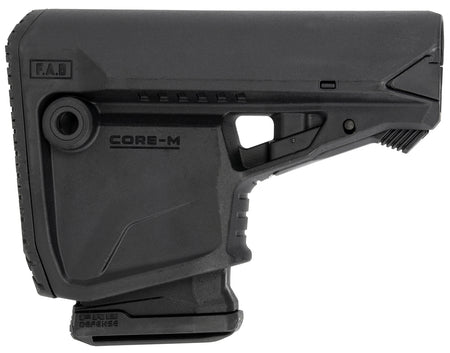 FAB Defense GL-Core Survival Buttstock Black - Integrated AR-Platform Magazine Carrier, Mil-Spec & Commercial Tube Compatible