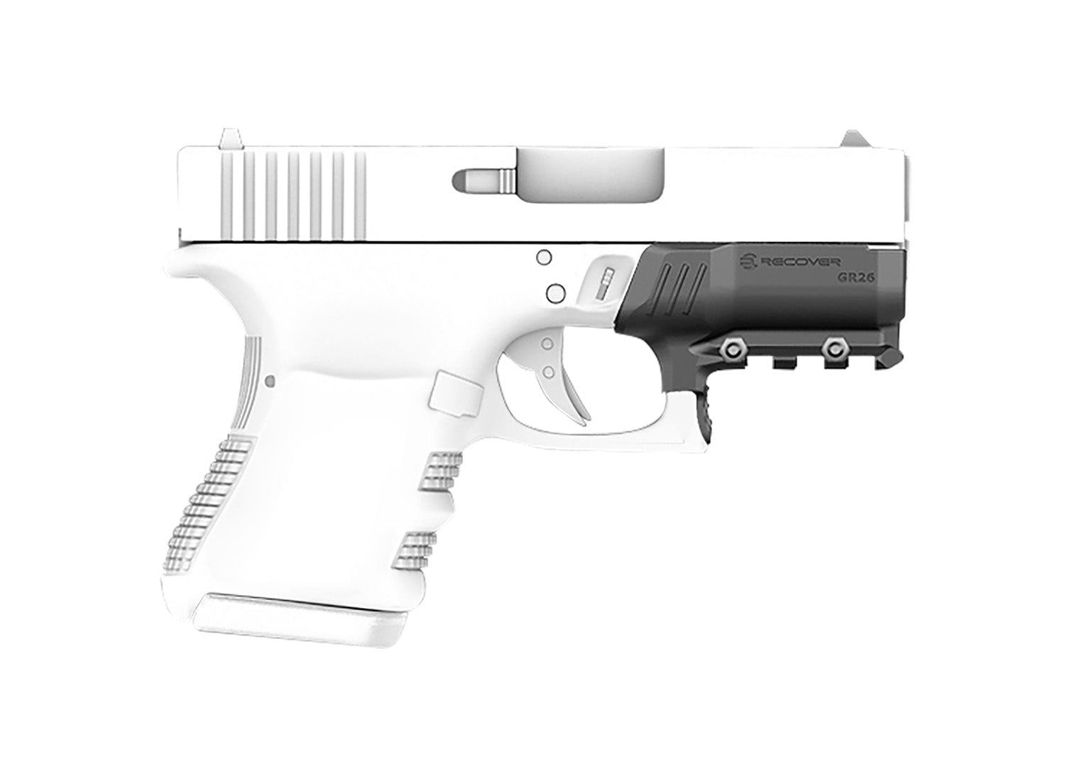Recover Tactical GR2601 Glock 26/27 Accessory Rail Adapter, Black