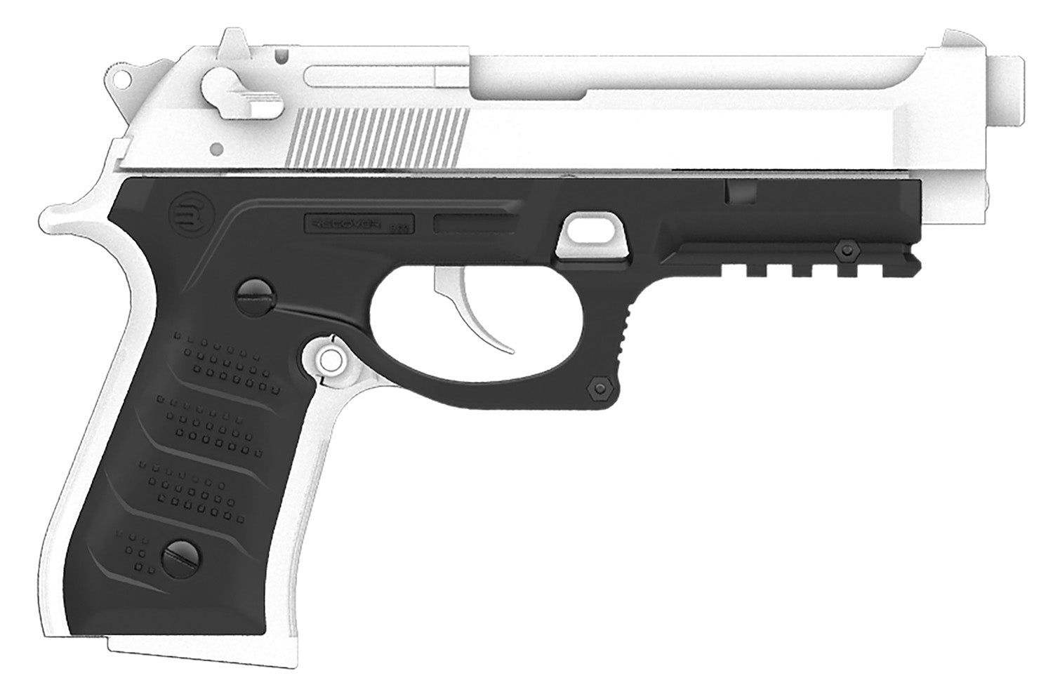 Recover Tactical BC201 Black Polymer Picatinny Grip Rail System Beretta 92 M9