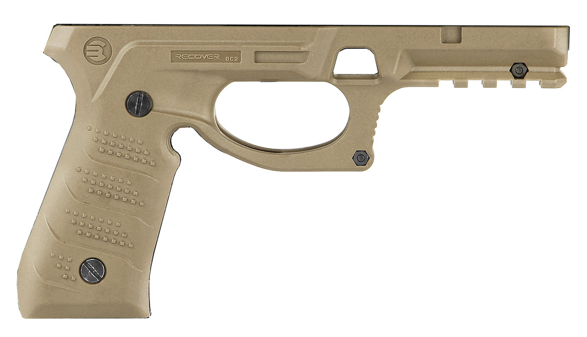 Recover Tactical BC2-02 Tan Polymer Picatinny Grip Rail System Beretta 92 M9