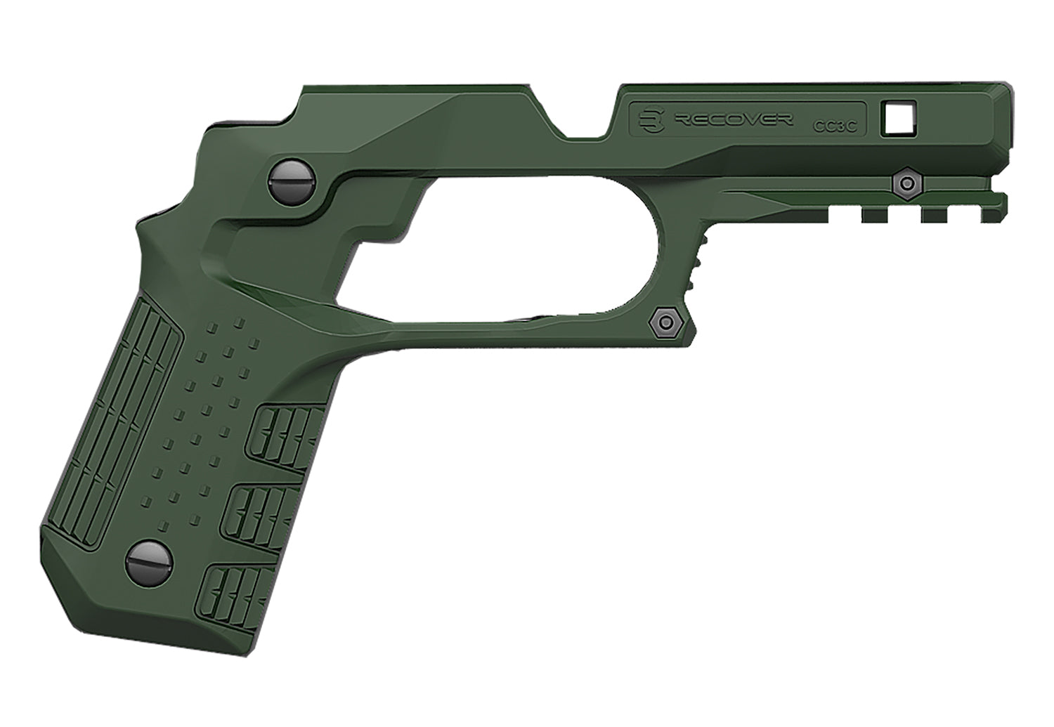 Recover Tactical CC3C-03 Green Polymer Picatinny Grip Rail for Officers 1911