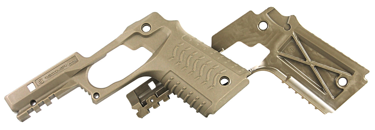 Recover Tactical CC3H-02 Tan Picatinny Grip and Rail System for Standard 1911