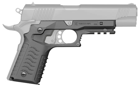 Recover Tactical CC3H04 Gray Polymer Picatinny Grip Rail Standard Frame 1911