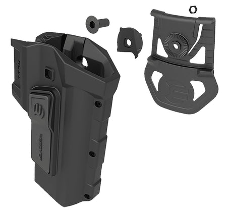 Recover Tactical HC11AR01 Active Retention Outside Waistband Holster Black Fits 1911