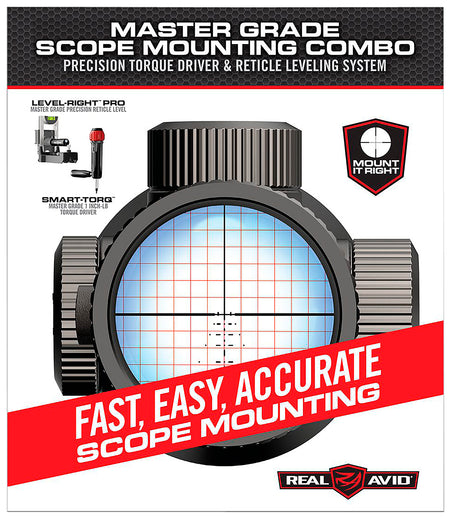 Real Avid Master Grade Scope Mounting Combo AVMSMK Torque Driver and Leveling System