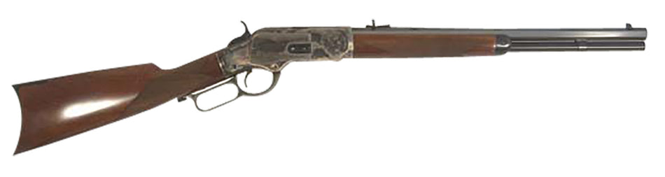 Cimarron 1873 Saddle Rifle Full Size .45 Colt, 10+1 Capacity, 18" Blued Octagon Barrel, Color Case Hardened Receiver, Walnut Stock